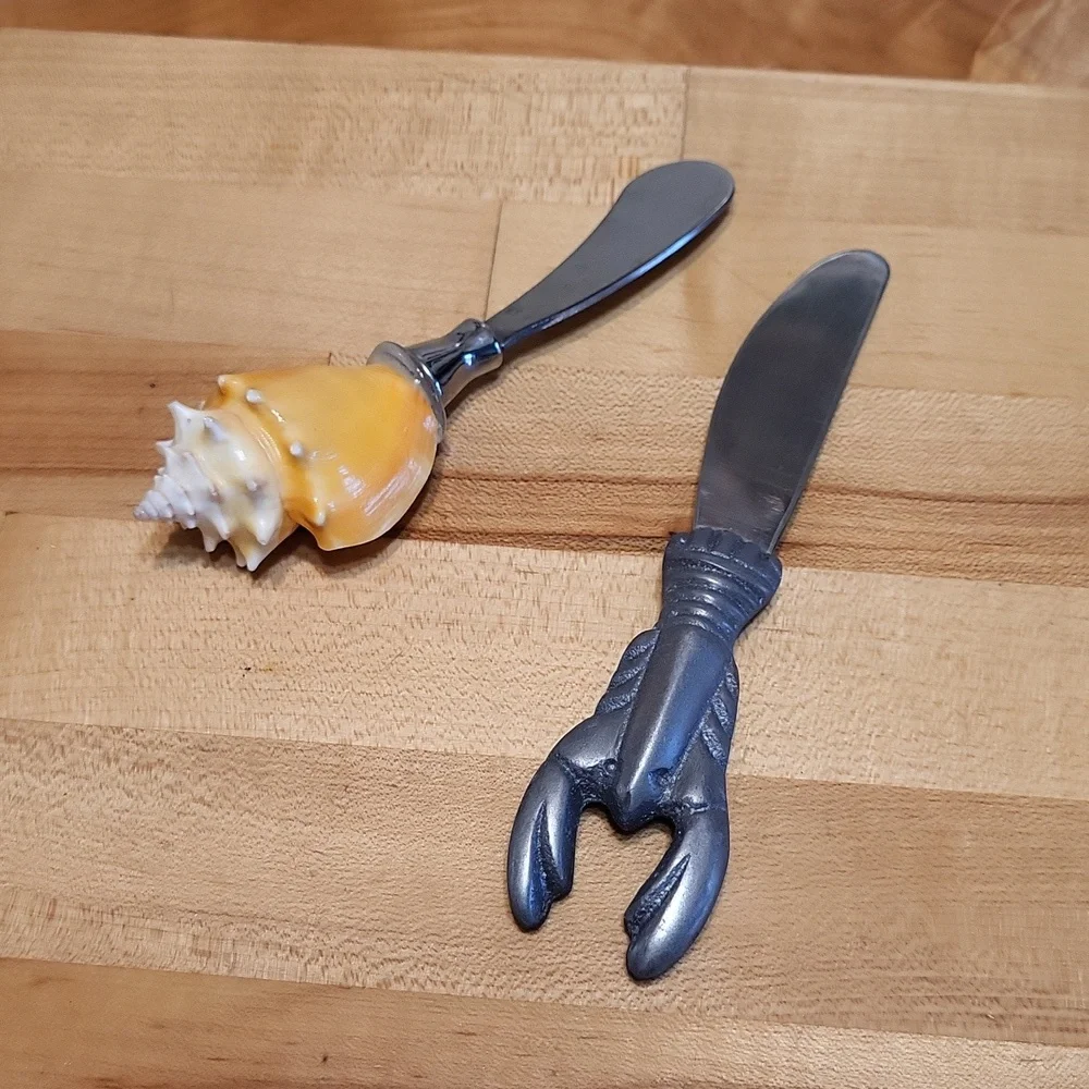 Butter Cheese Spreader Sea Shell & Lobster